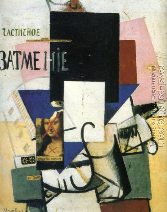 Kazimir Malevich : Composition with the Mona Lisa